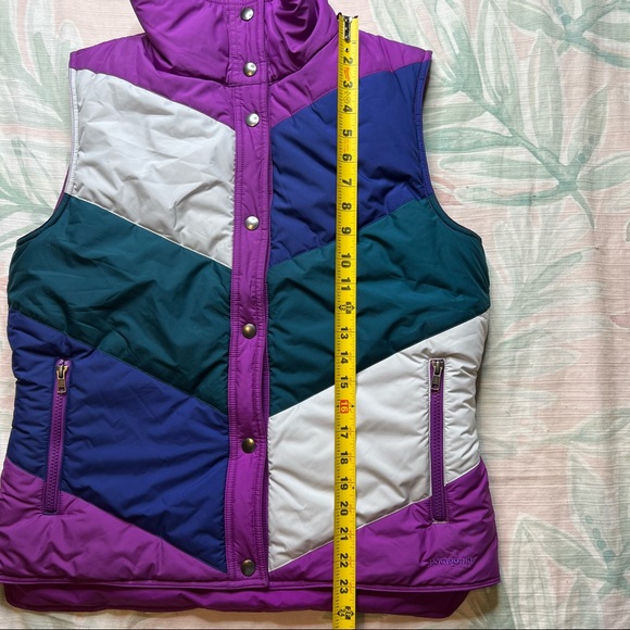 Patagonia Mirror Lake Vest Reversible Puffer Jacket Colorblock Warm Winter Large - Picture 10 of 10